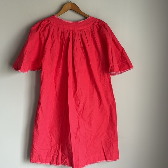 NEW TUCKERNUCK POMANDER PLACE Poppy Stitch Finley Flutter Sleeve Dress Large - Picture 3 of 13